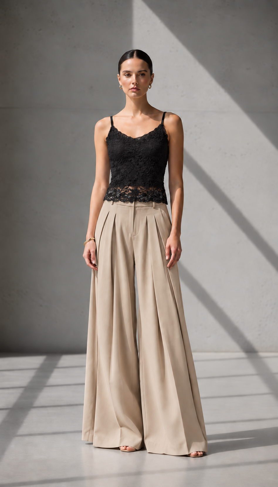 PLEAT ELEGANT PANTS