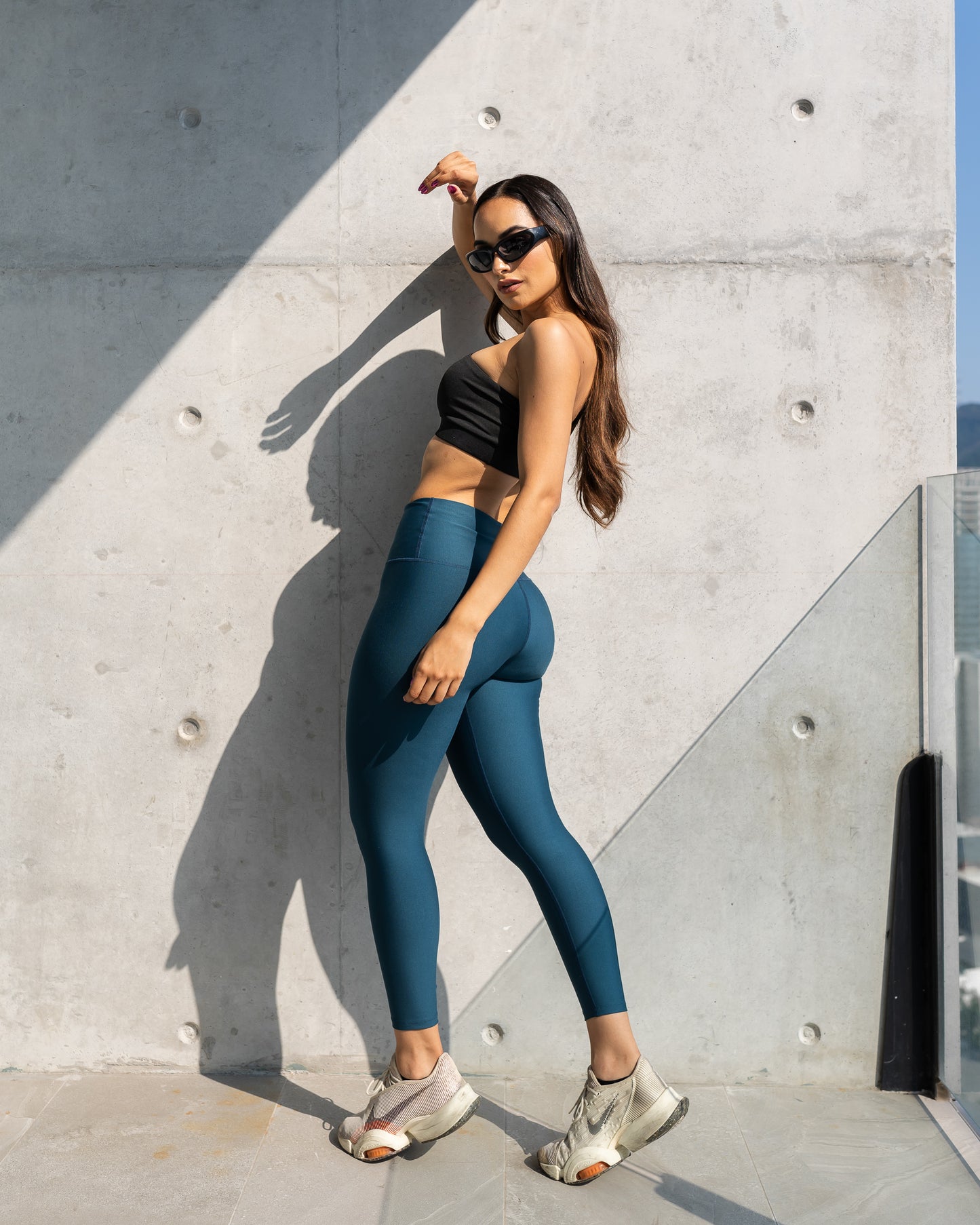 LEGGINGS AZUL MATTE