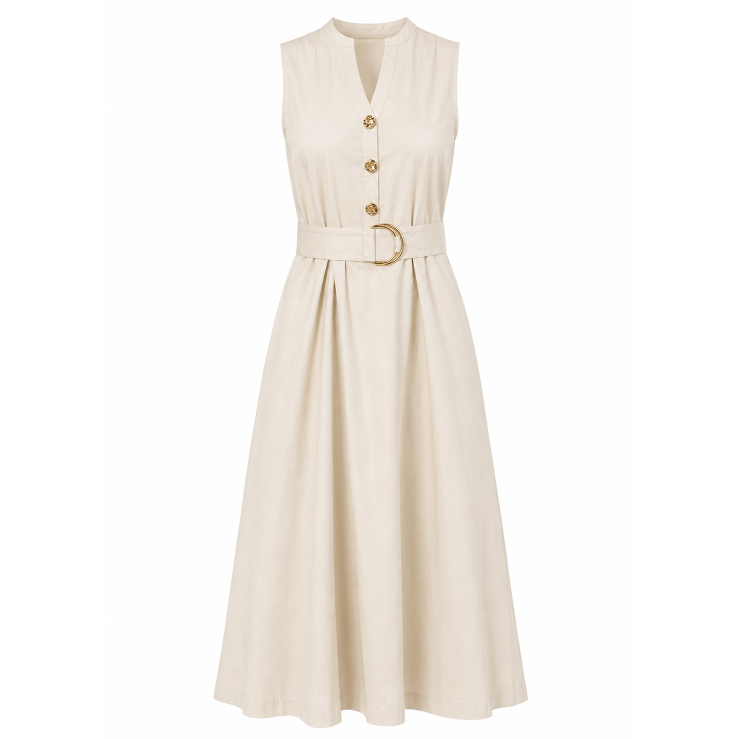 VESTIDO MIDI BUTTER CREAM