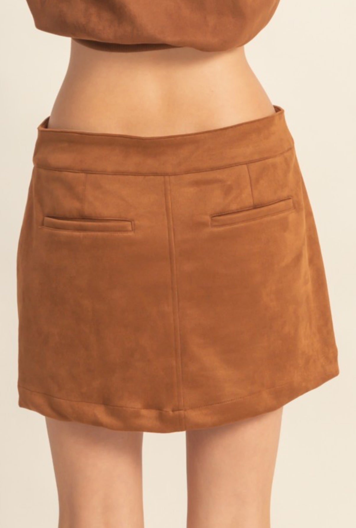 FALDA CAMEL SUEDE