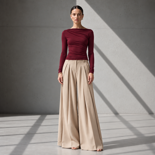 PLEAT ELEGANT PANTS