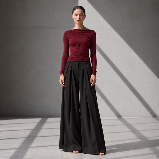 PLEAT ELEGANT PANTS