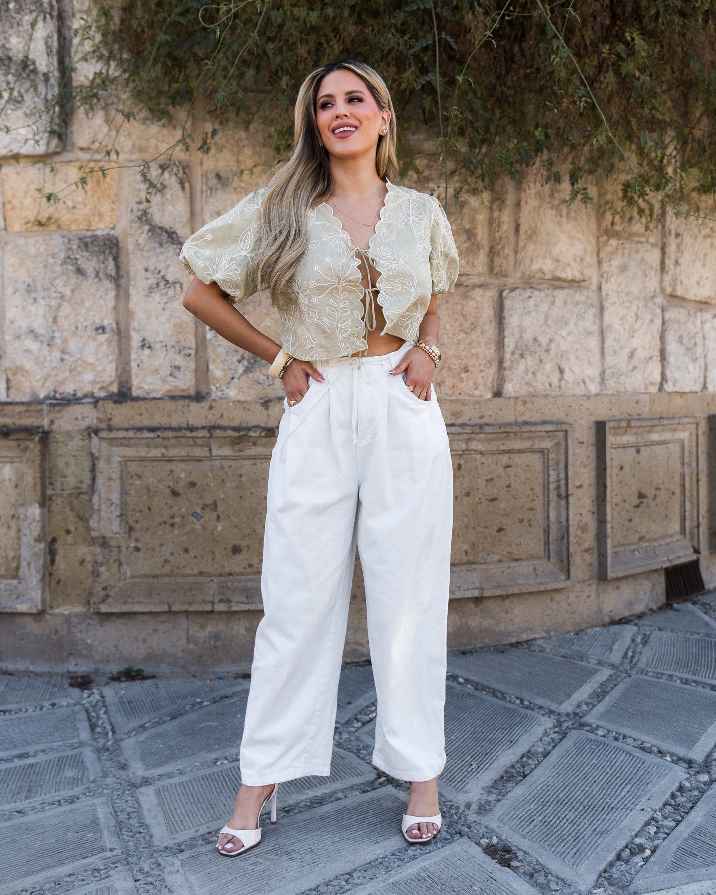 PANTALON BALLON WHITE