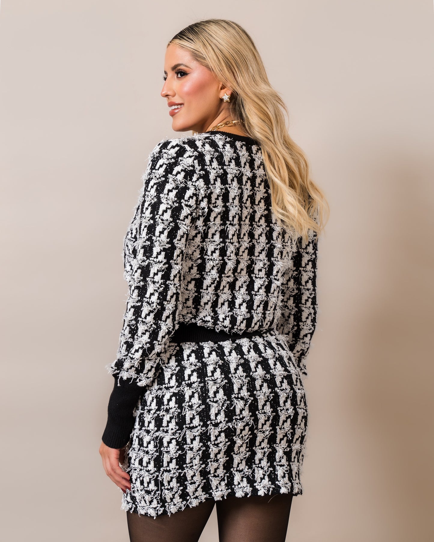 FALDA DE PUNTO TEXTURIZADO