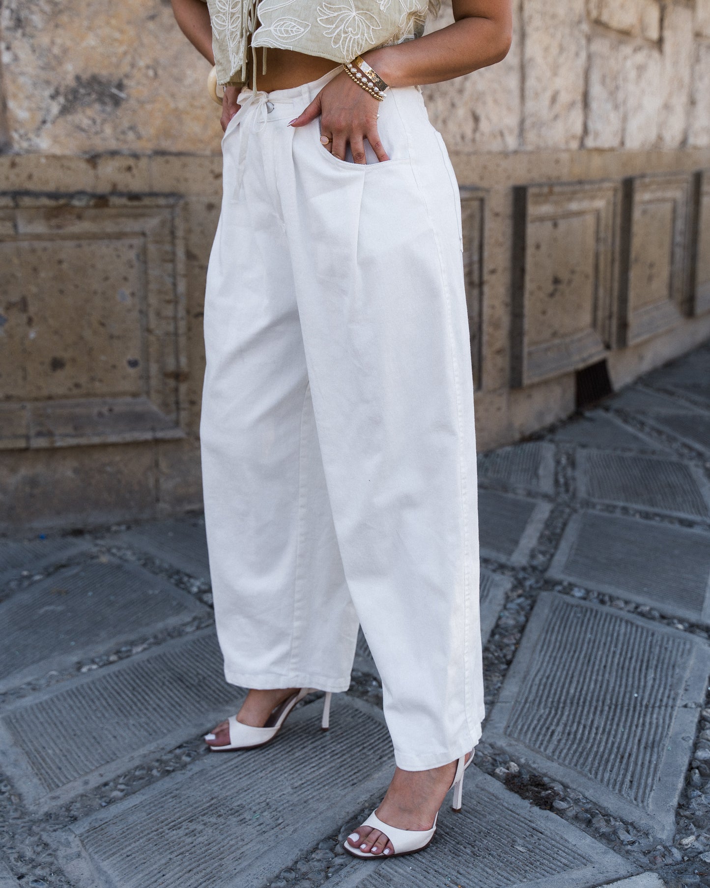 PANTALON BALLON WHITE