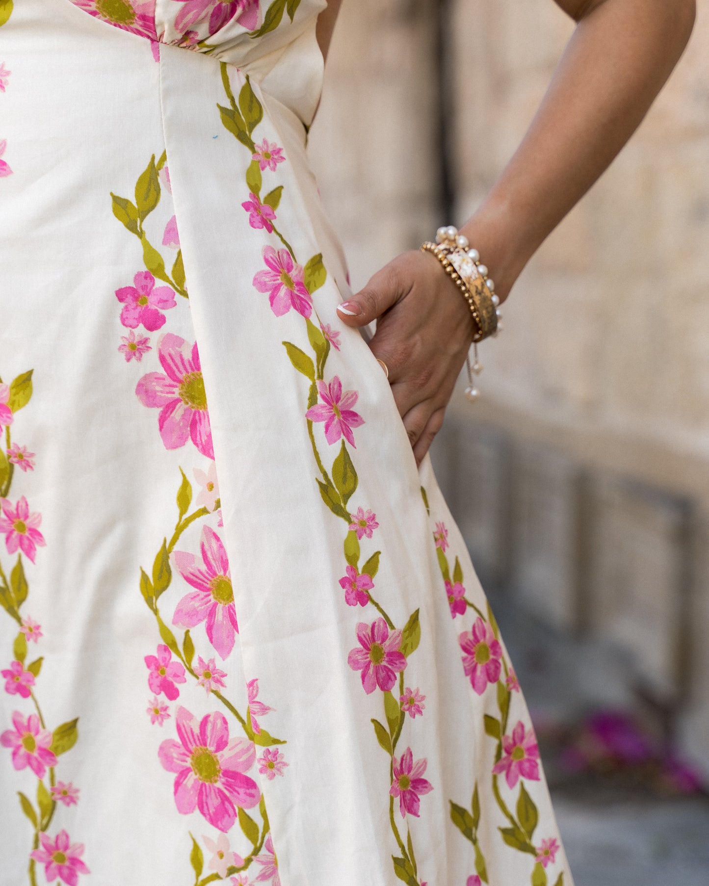 VESTIDO FLORES PINK