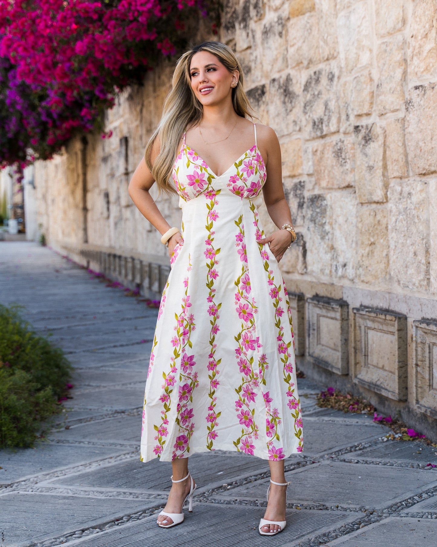 VESTIDO FLORES PINK