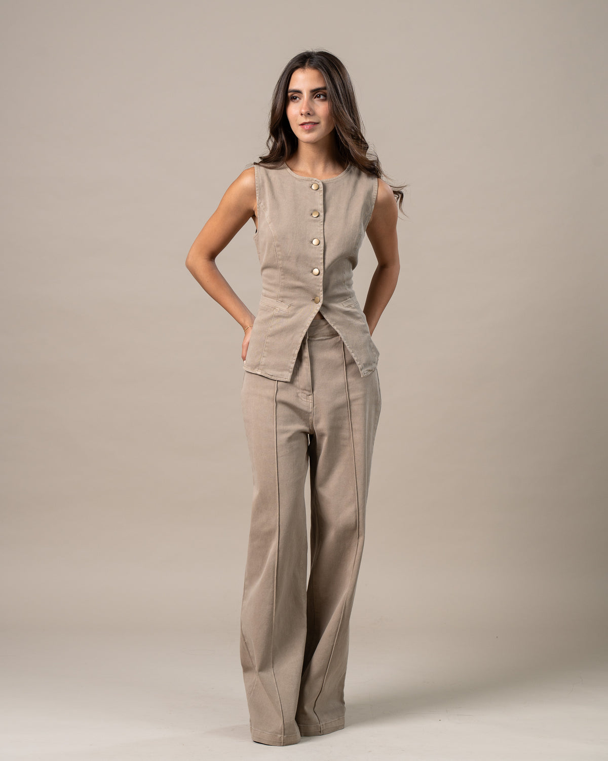 MOCHA DENIM SET