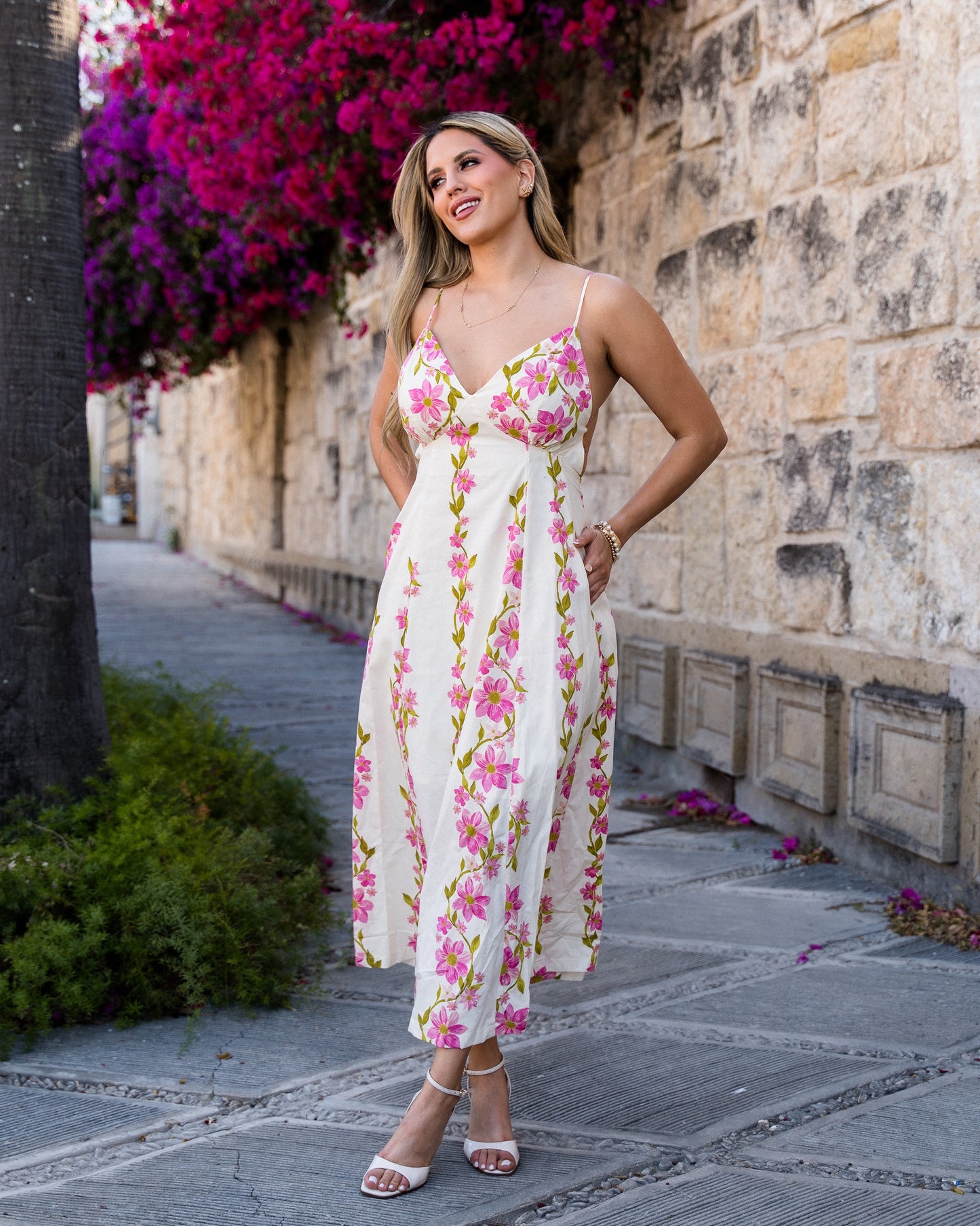 VESTIDO FLORES PINK