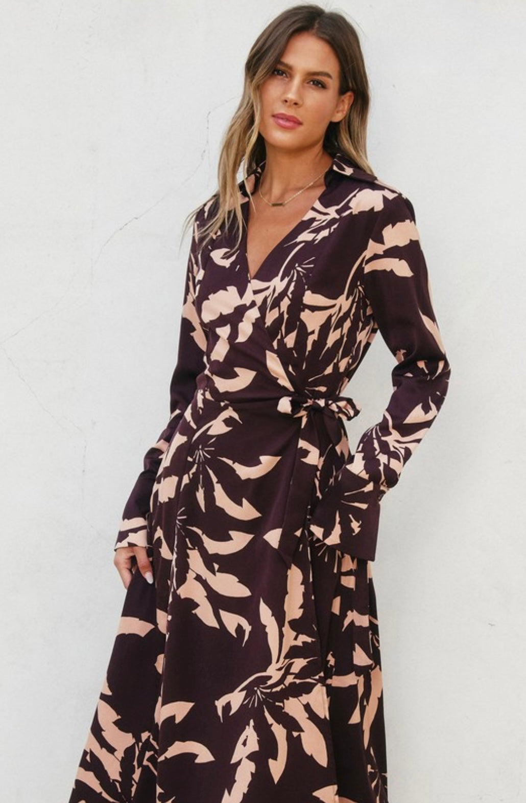 VESTIDO MIDI BURGUNDY