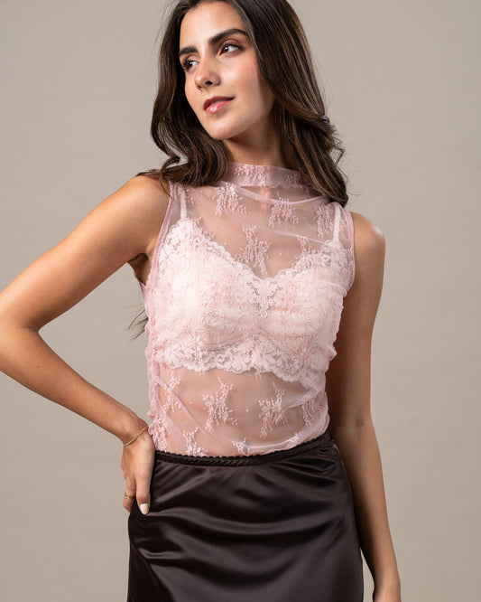 MESH LACE TOP