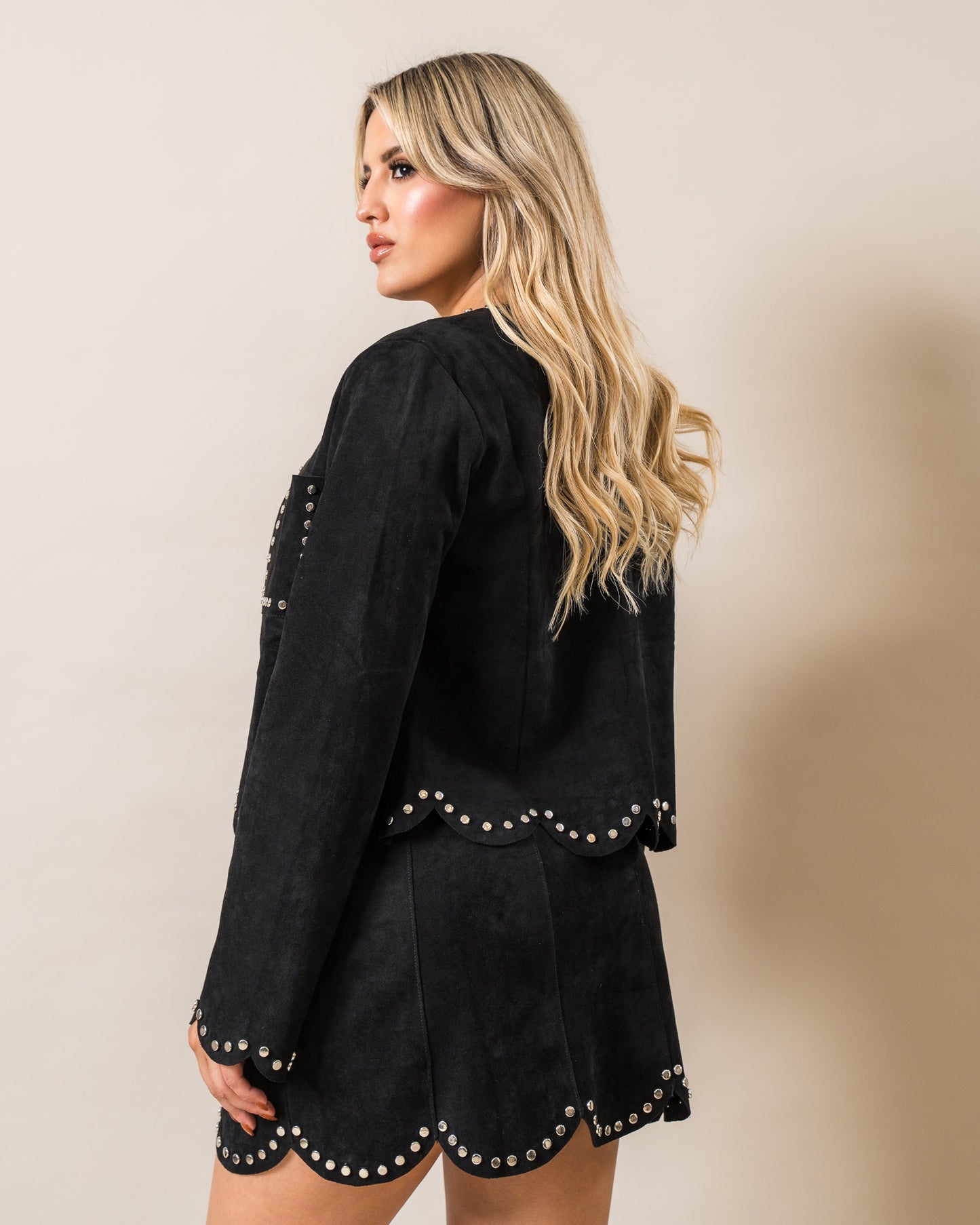 CHAQUETA SUEDE CON ESTOPEROLES