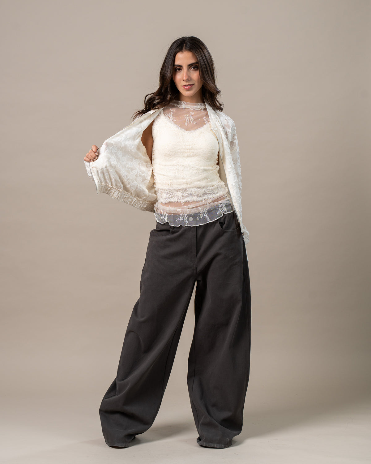 SHEER JACQUARD JACKET