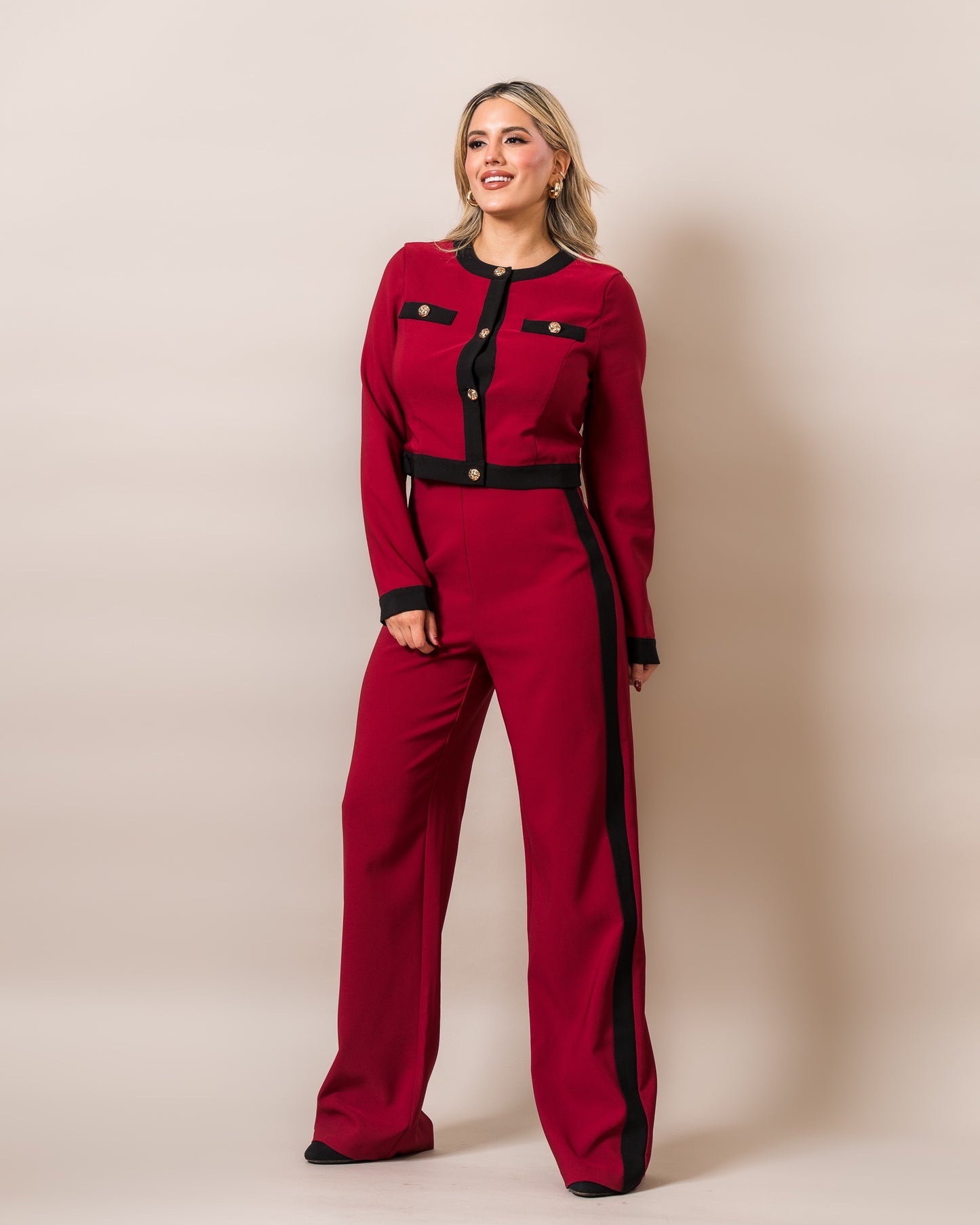 CONJUNTO DE VESTIR CARDIGAN Y PANTALON