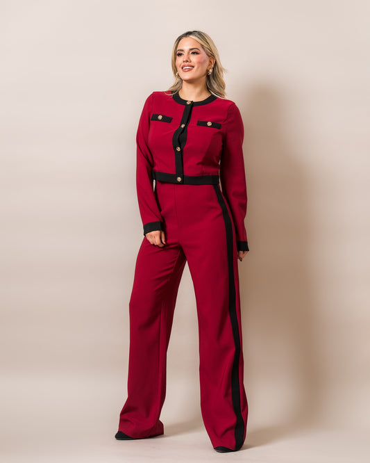 CONJUNTO DE VESTIR CARDIGAN Y PANTALON