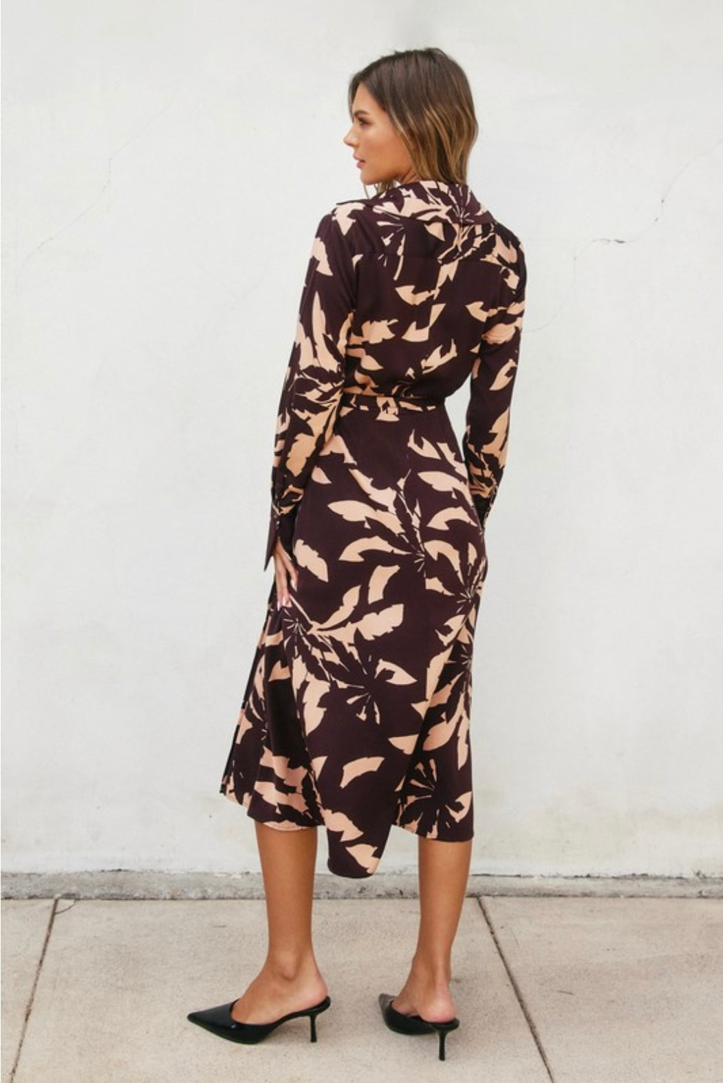 VESTIDO MIDI BURGUNDY